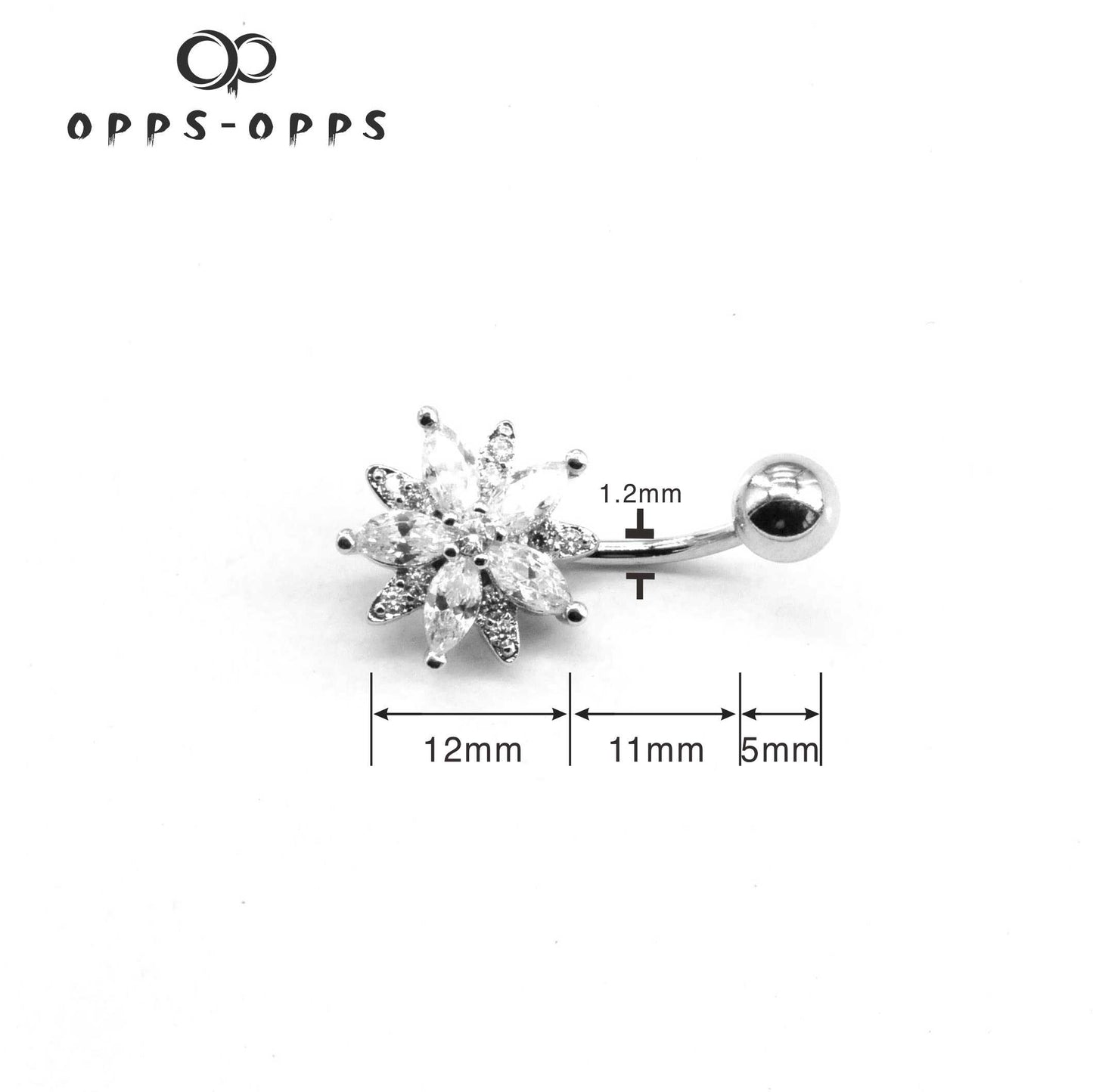 SNOWFLAKE NAVAL BARBELL