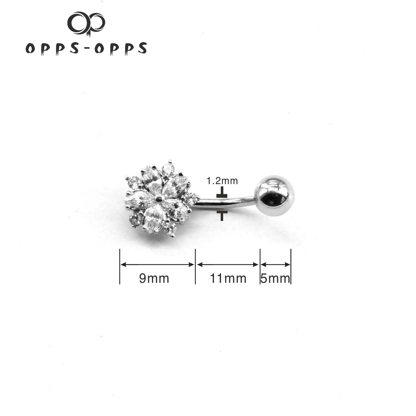 SNOWFLAKE NAVAL BARBELL