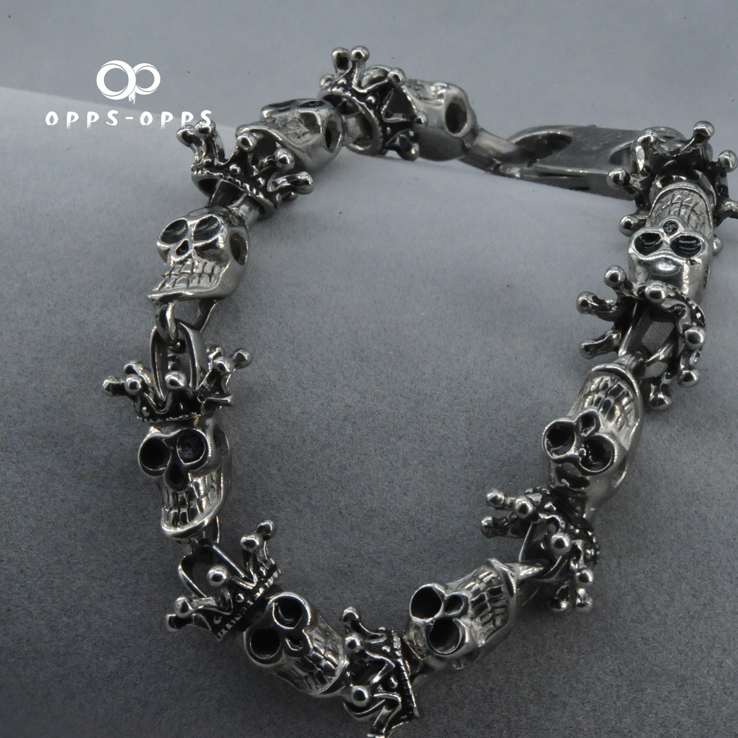 CROWN SKELETON BRACELET