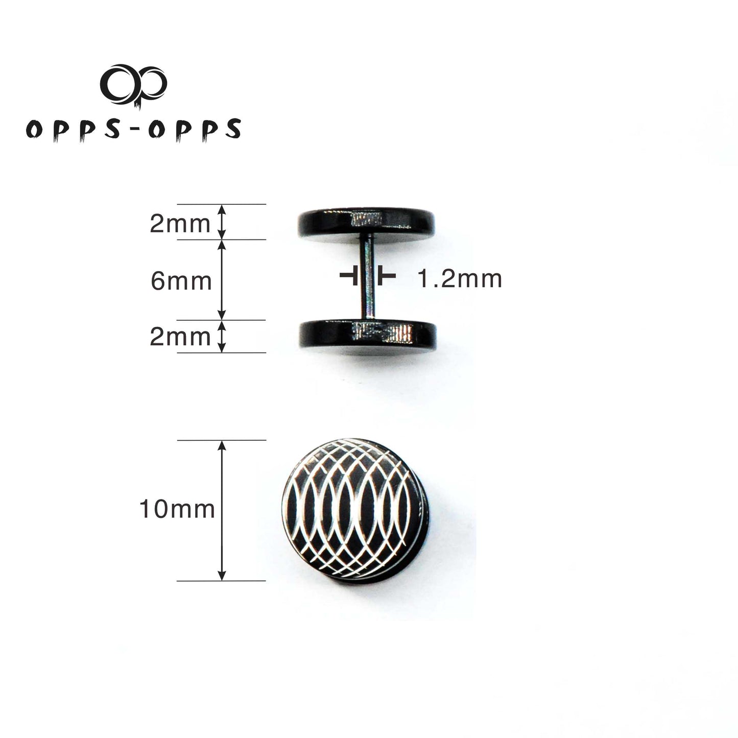 LINEAR PARTTERN STUD EARRING