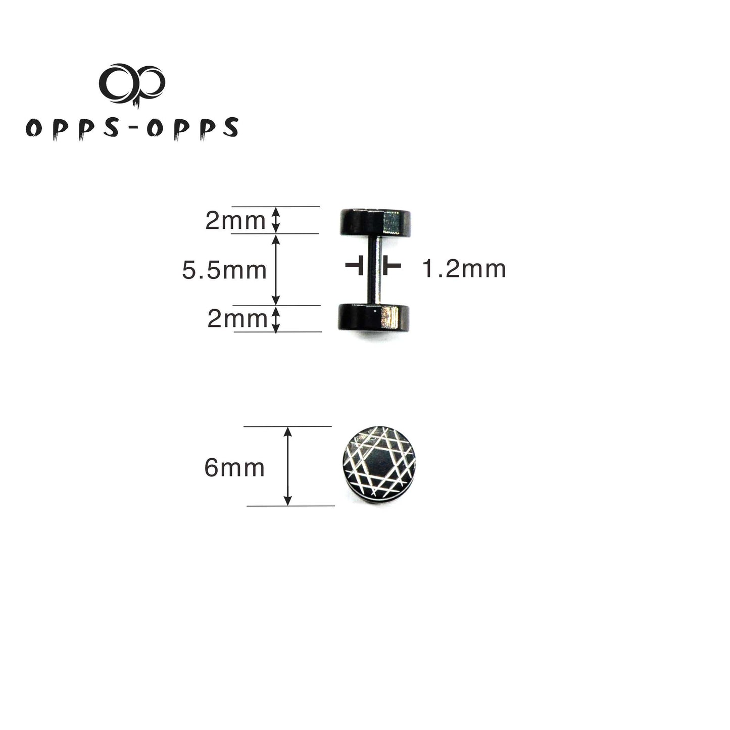 LINEAR PARTTERN STUD EARRING