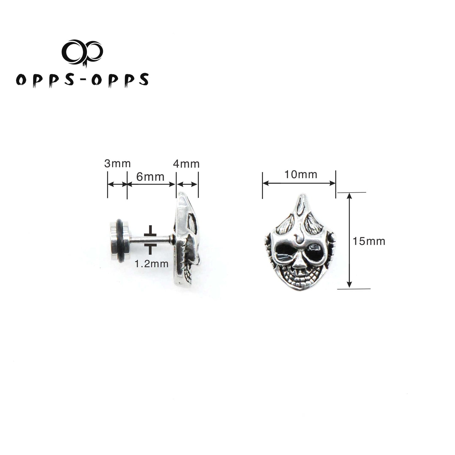 SKULL STUD EARRING