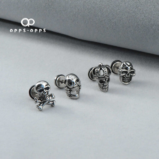 SKULL STUD EARRING