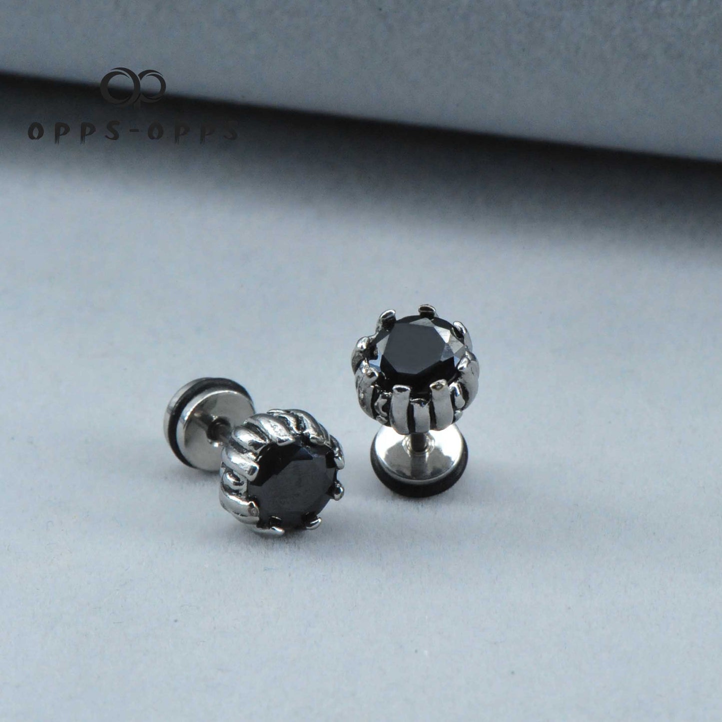 PLATE DIAMON EAR STUD