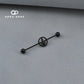 CIRCLED ANCHOR INDUSTRIAL BARBELL