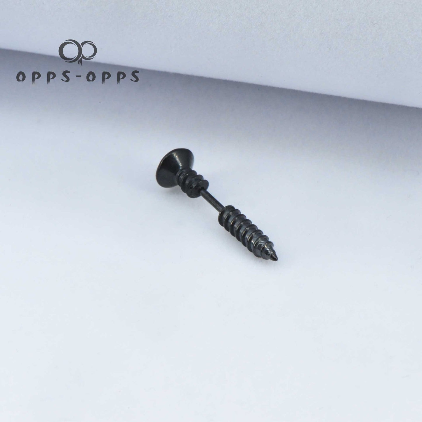 NAIL SCREW-ON EARRING