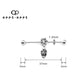 SKELETON DANGLE INDUSTRIAL BARBELL