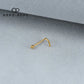BALL END CURVED L-SHAPED NOSE STUD