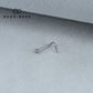 BALL END CURVED L-SHAPED NOSE STUD