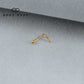 CONE END CURVES L-SHAPE NOSE STUD