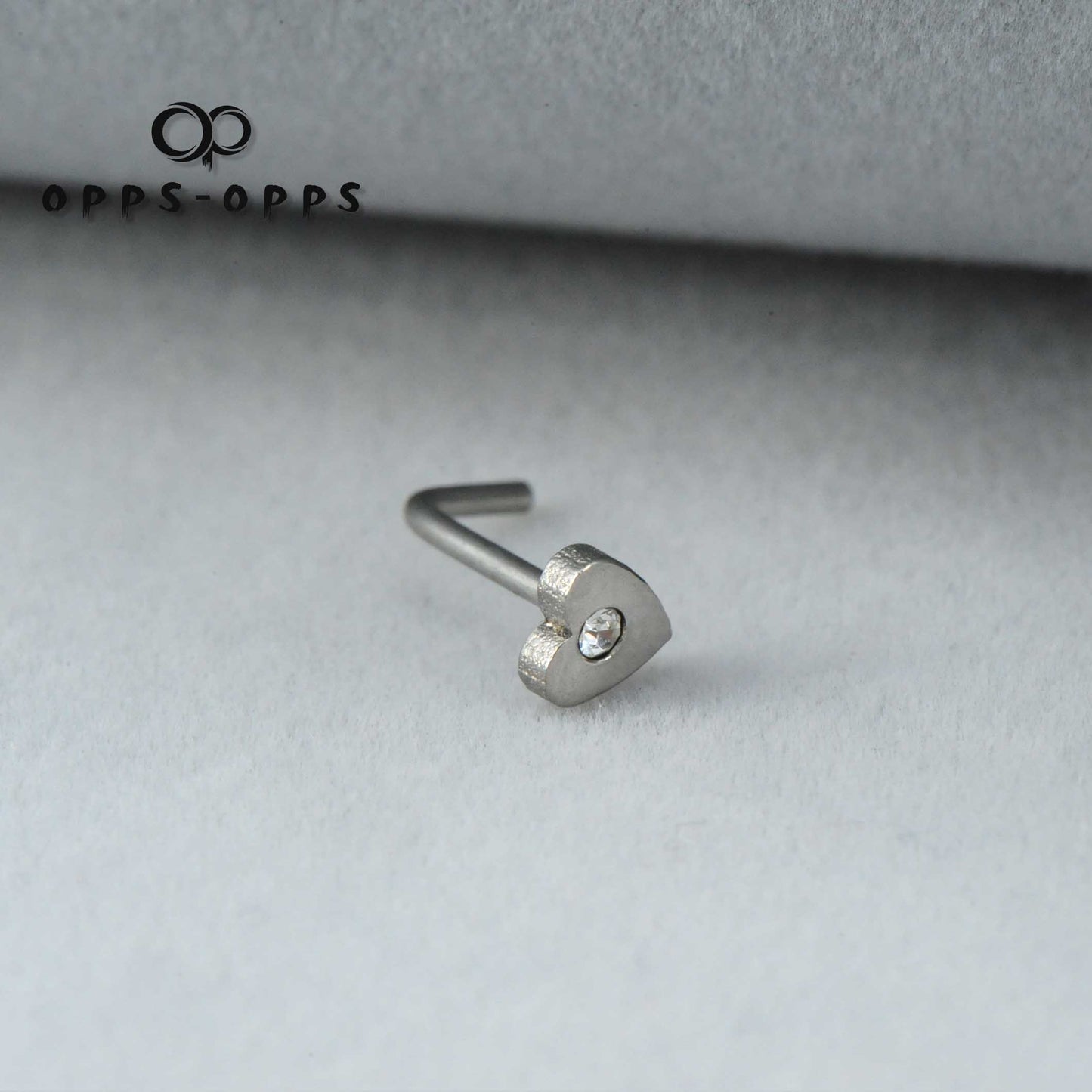 IMPLANT DIAMOND L-SHAPE NOSE STUD