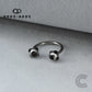 MULTICOLOUR IMPLANT DIAMOND CIRCULAR BARBELL