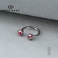 MULTICOLOUR IMPLANT DIAMOND CIRCULAR BARBELL