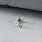 HEART TRANSPARENT STUD