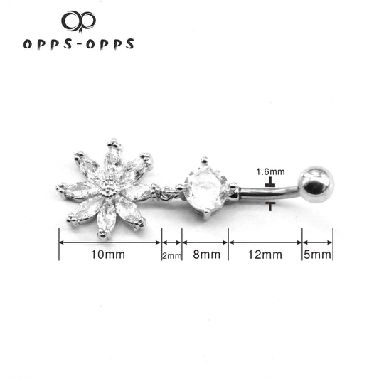 DAISY DANGLE NAVAL BARBELL