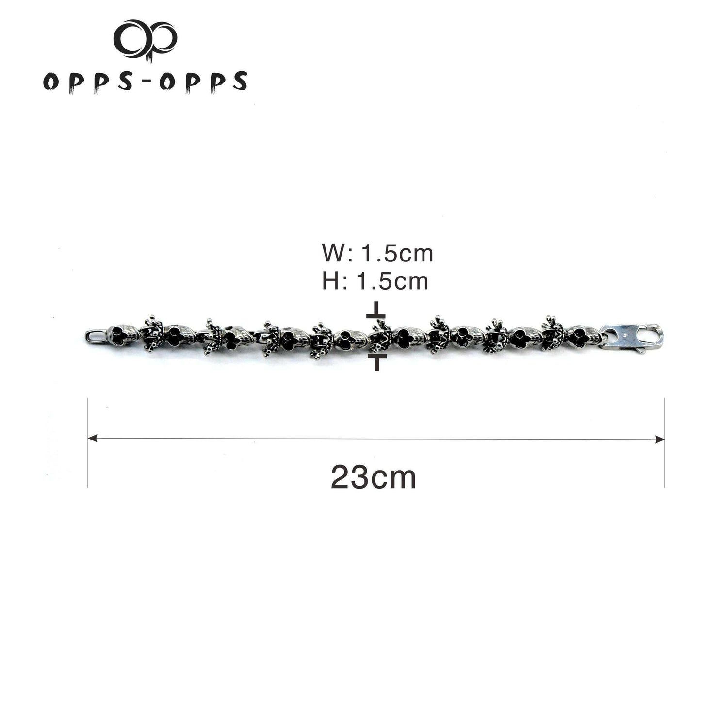 CROWN SKELETON BRACELET