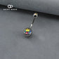 WRAPPED CRYSTAL NAVAL BARBELL