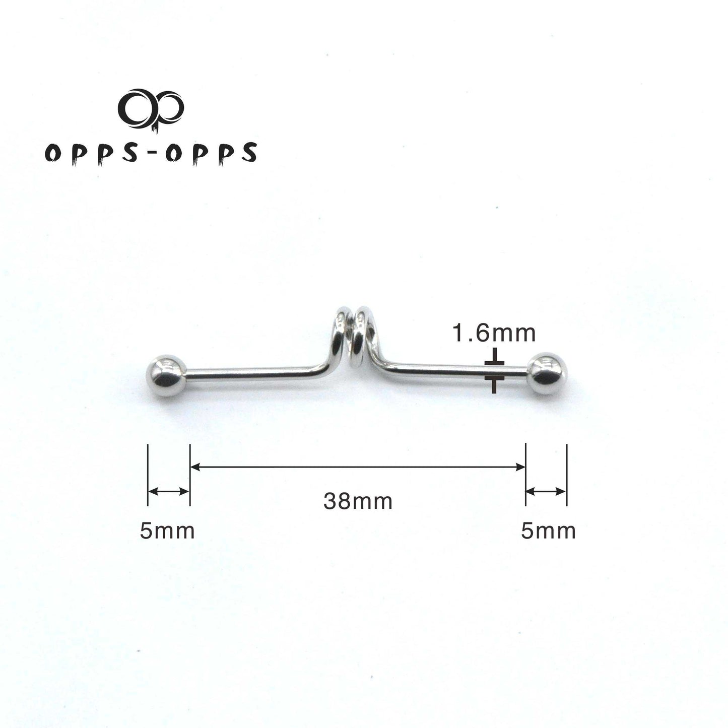 DOUBLE TWISTED SPRING INDUSTRIAL BARBELL