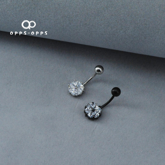 HEXAGONAL CRYSTAL NAVAL BARBELL