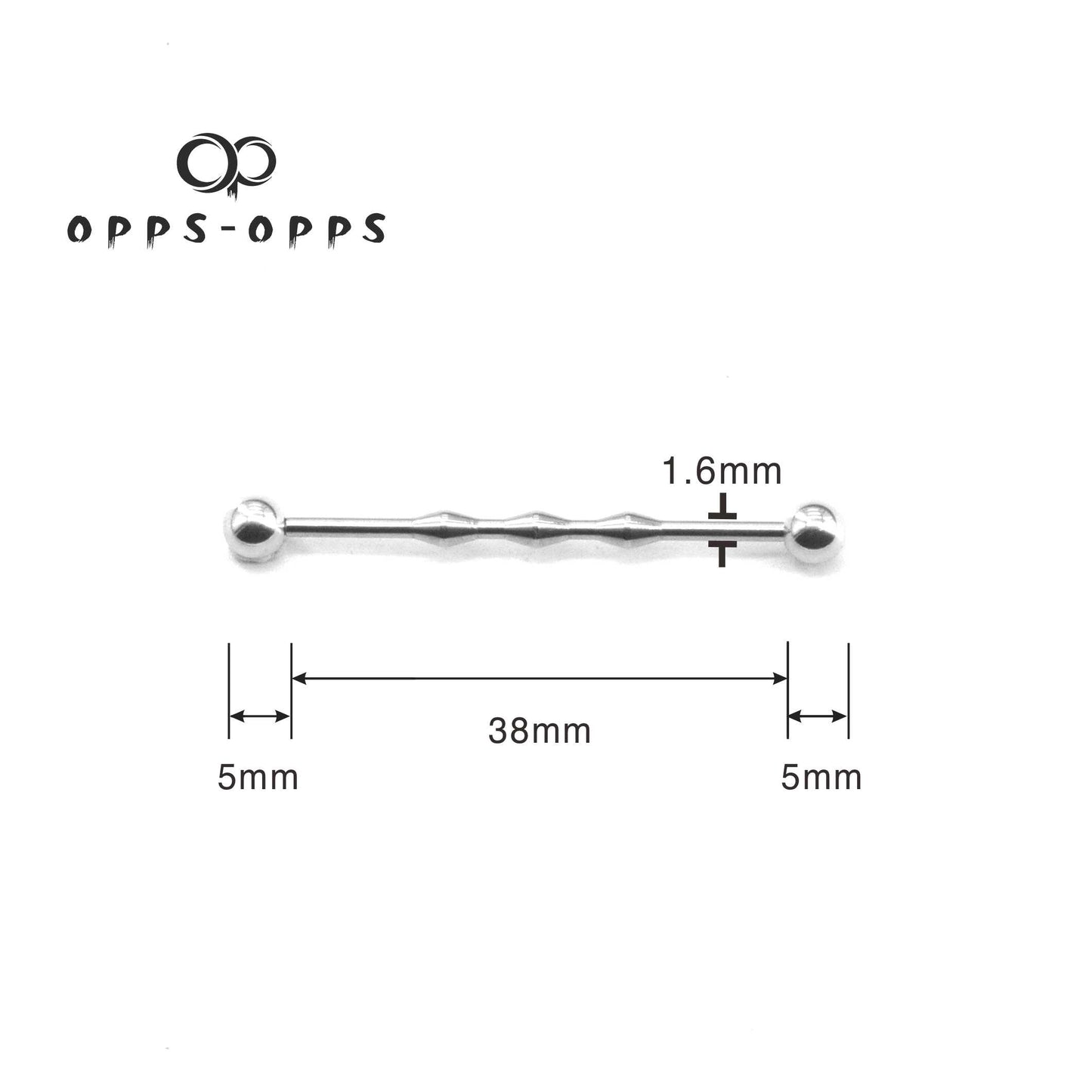 TRIPLE BUMPS INDUSTRIAL BARBELL